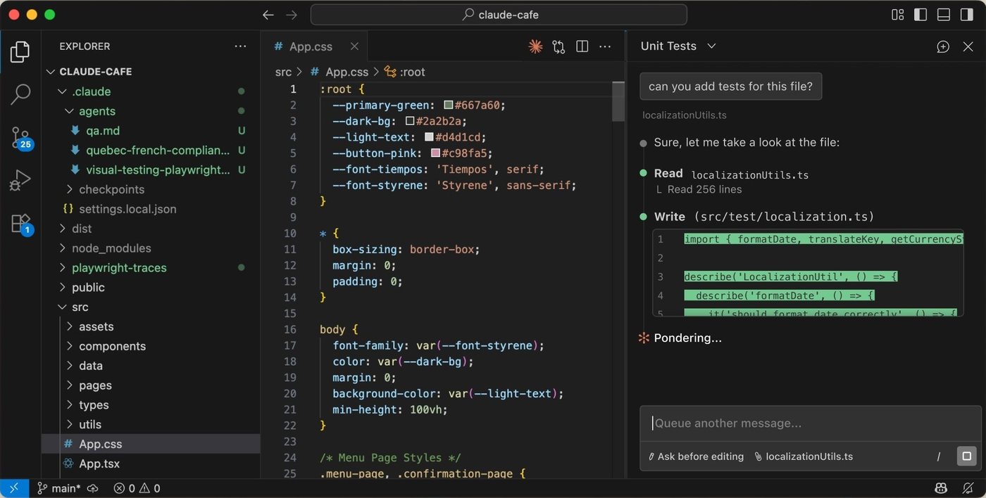Captura del agente en VS Code